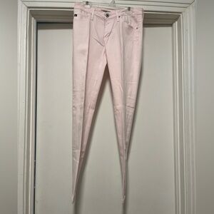 AG Adriano Goldschmied Stilt Calypso St. Barth Cigarette Leg Soft Jeans 25R Pink
